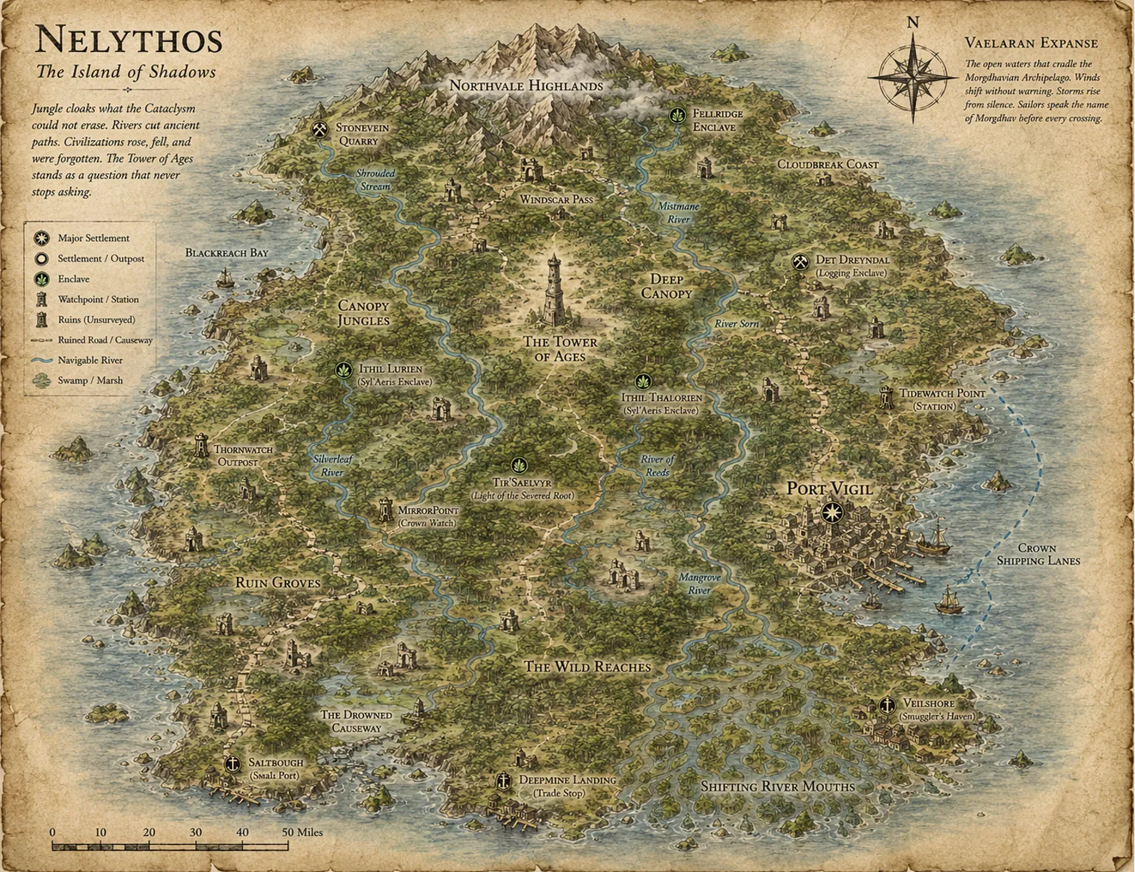 Map of Nelythos